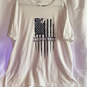 Mens White Graphic T-Shirt